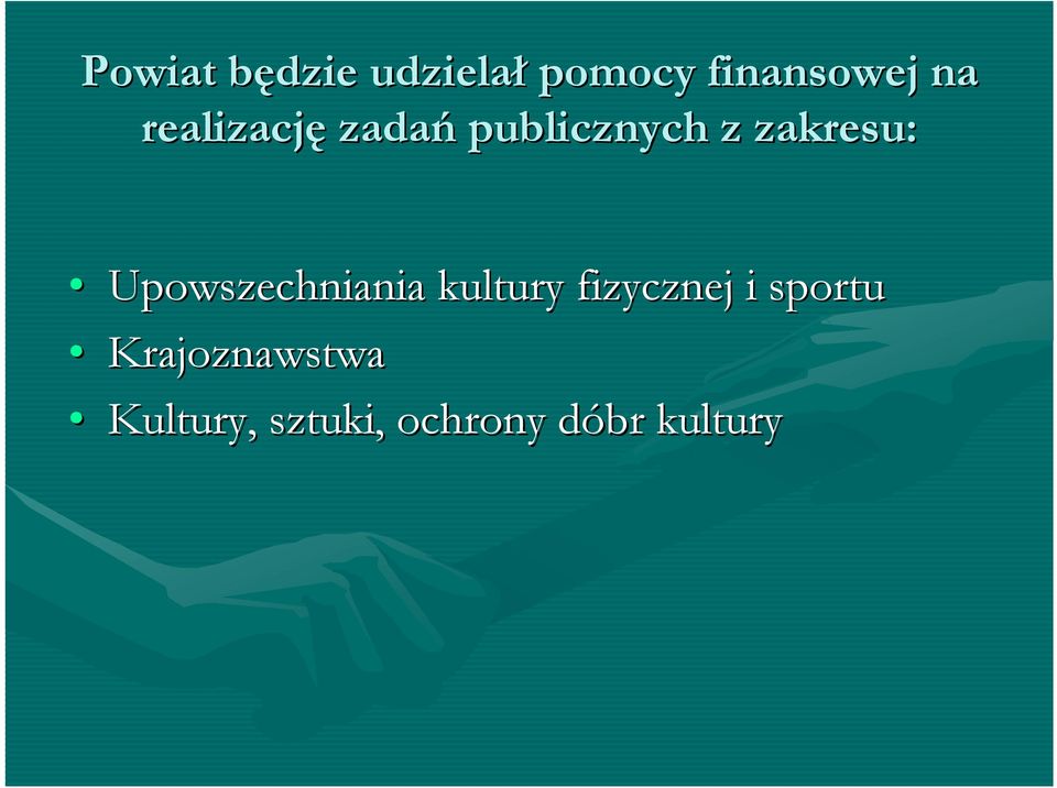 Upowszechniania kultury fizycznej i sportu