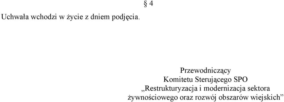 Restrukturyzacja i modernizacja sektora