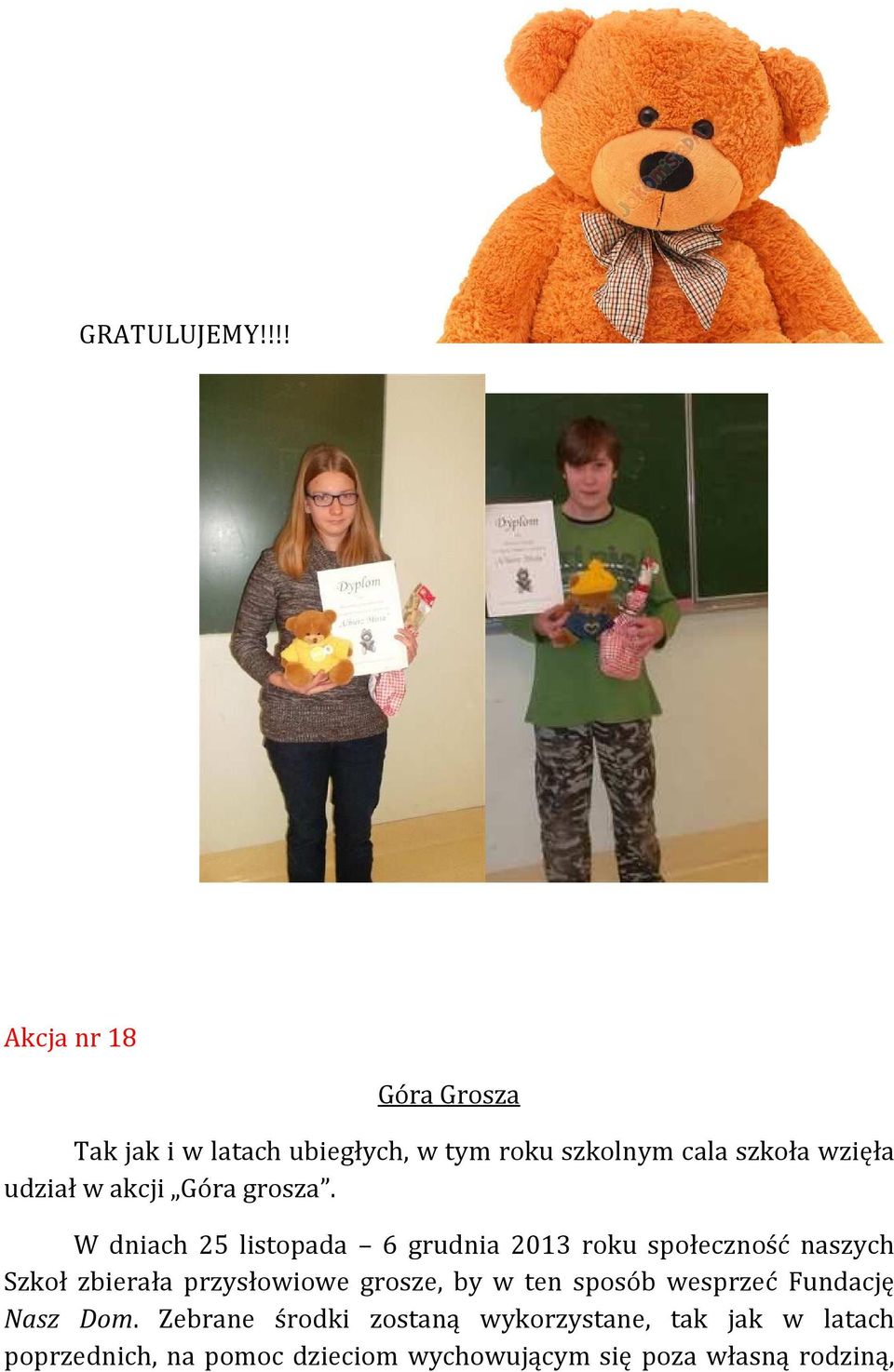 udział w akcji Góra grosza.