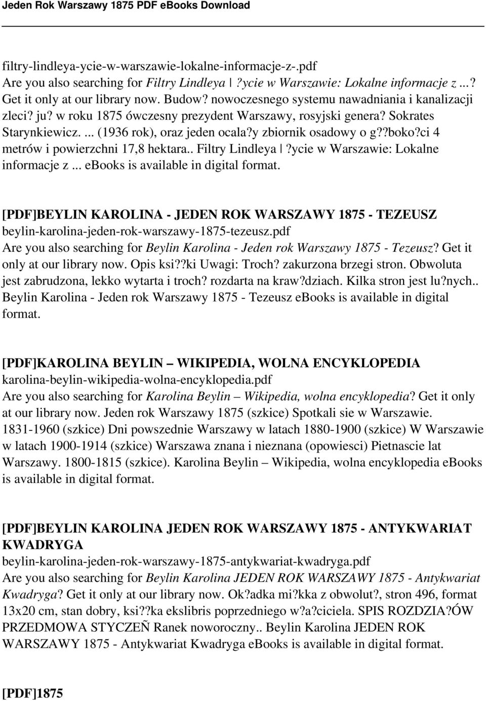 ci 4 metrów i powierzchni 17,8 hektara.. Filtry Lindleya?ycie w Warszawie: Lokalne informacje z... ebooks is available in digital format.