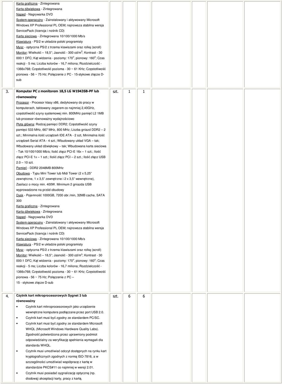 Wielkość 18,5 ; Jasność - 300 cd/m 2 ; Kontrast - 30 000:1 DFC; Kąt widzenia - poziomy: 170 o, pionowy: 160 o ; Czas reakcji - 5 ms; Liczba kolorów - 16,7 miliona; Rozdzielczość - 1366x768;