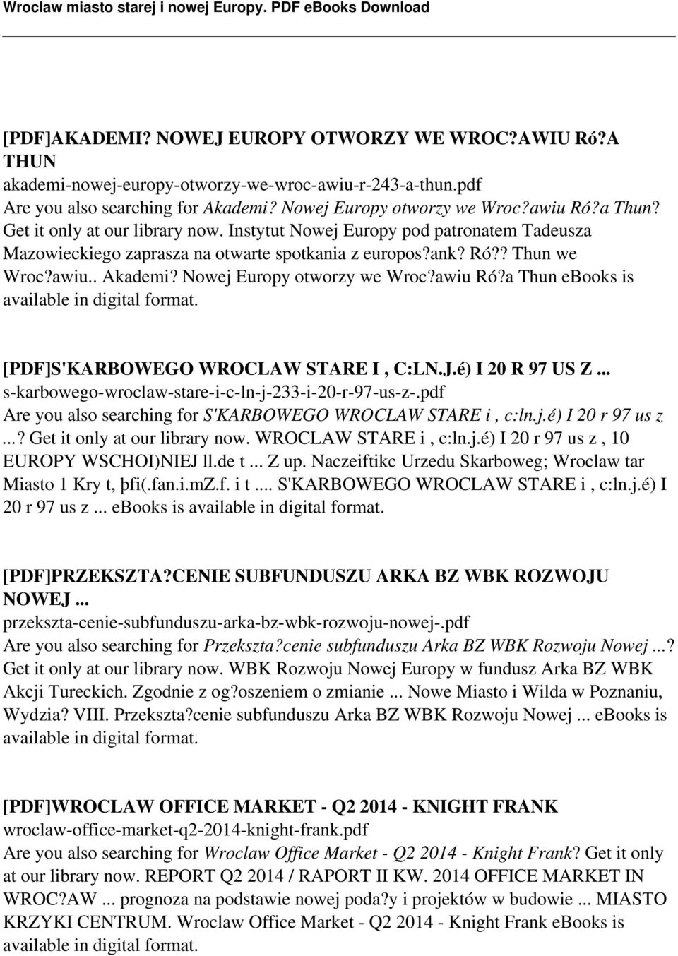awiu Ró?a Thun ebooks is [PDF]S'KARBOWEGO WROCLAW STARE I, C:LN.J.é) I 20 R 97 US Z... s-karbowego-wroclaw-stare-i-c-ln-j-233-i-20-r-97-us-z-.