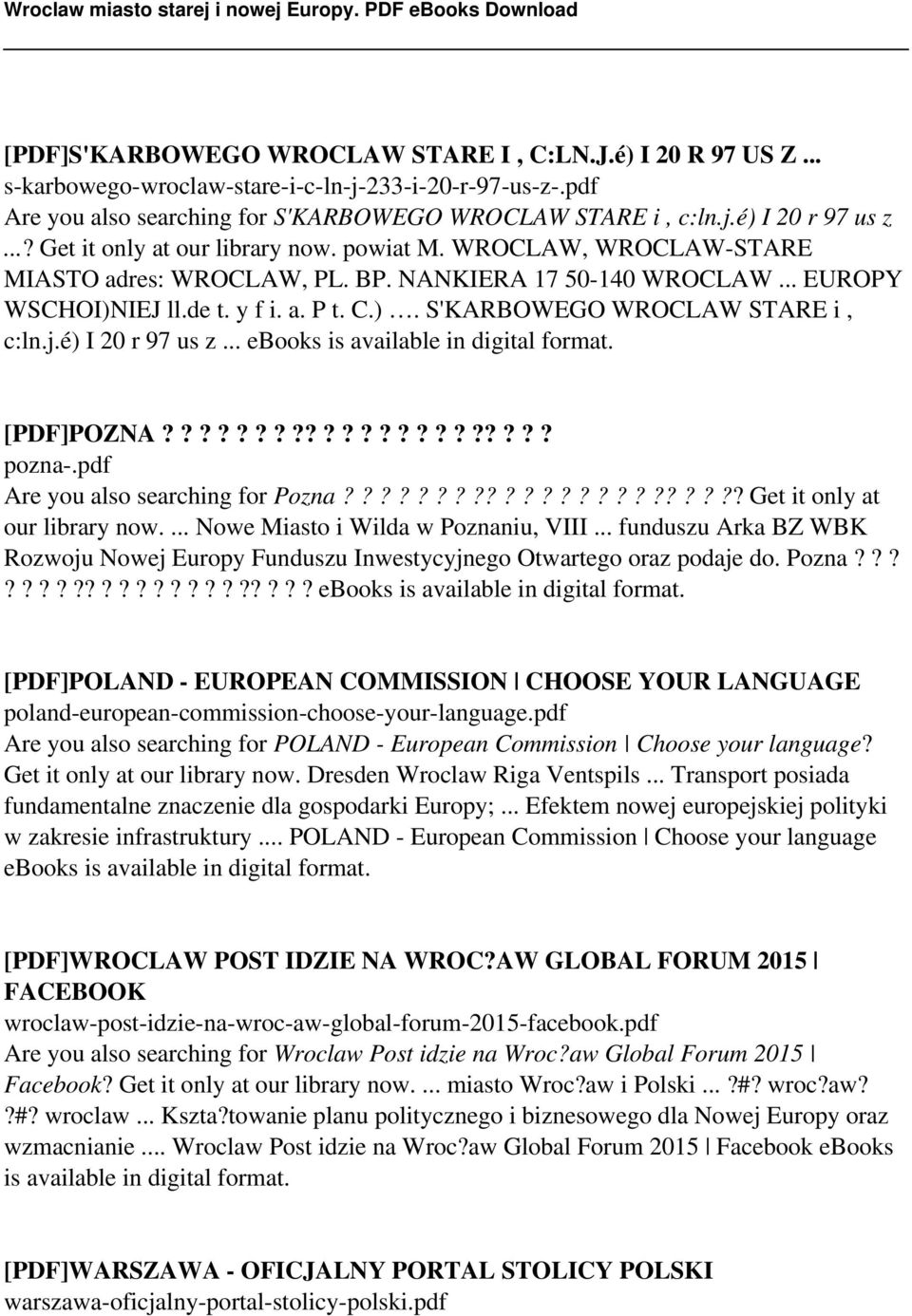 j.é) I 20 r 97 us z... ebooks is [PDF]POZNA?????????????????????? pozna-.pdf Are you also searching for Pozna??????????????????????? Get it only at our library now.
