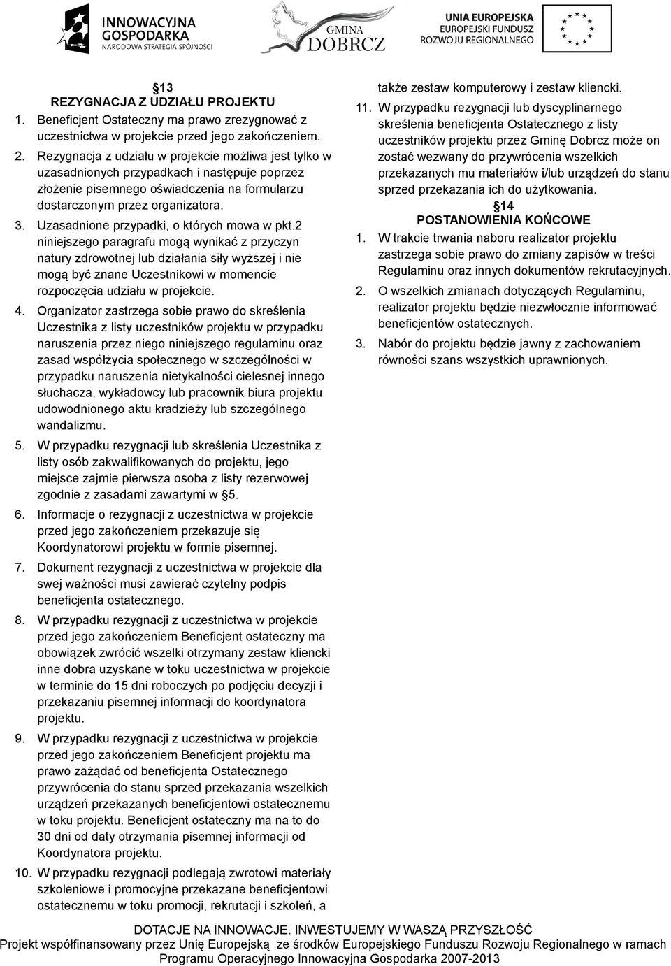 Uzasadnione przypadki, o których mowa w pkt.