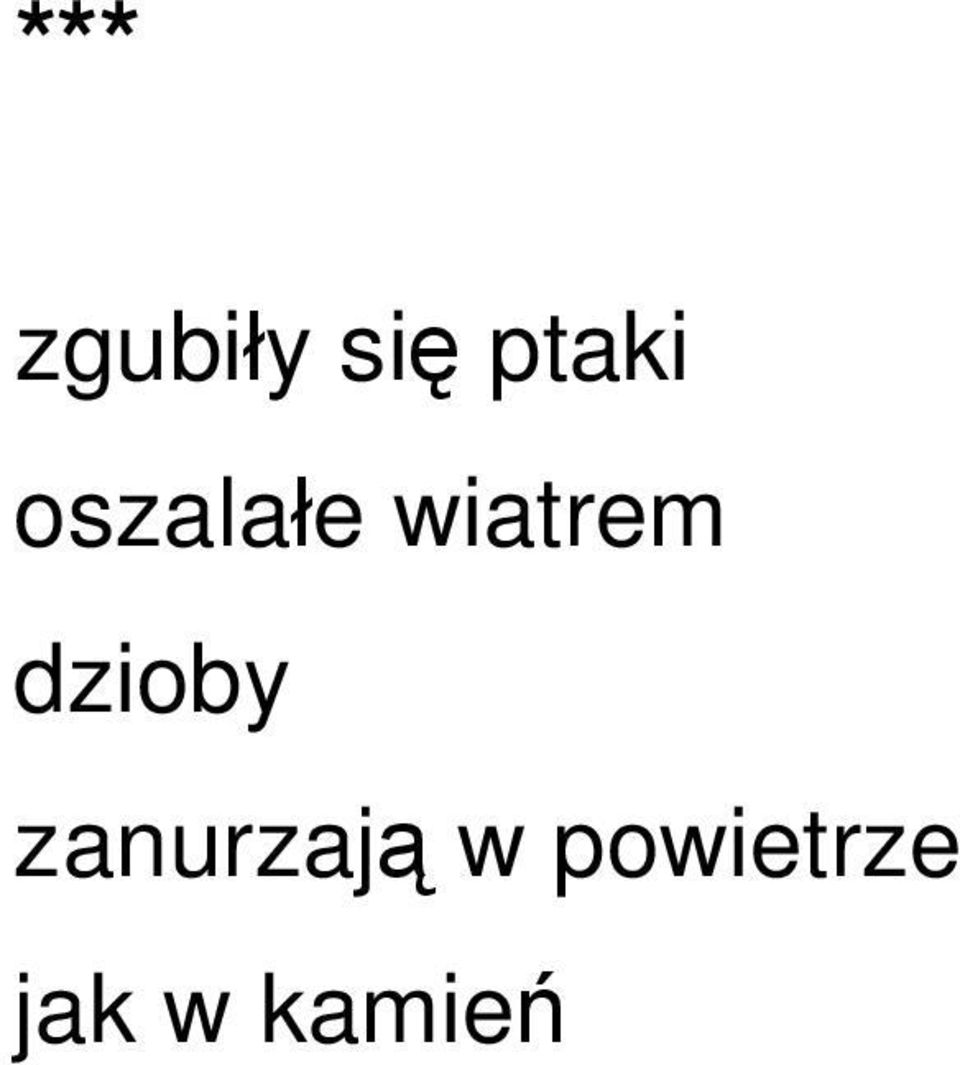 wiatrem dzioby
