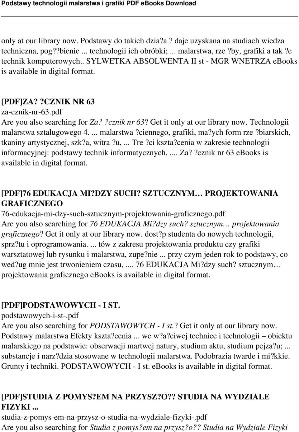 Technologii malarstwa sztalugowego 4.... malarstwa?ciennego, grafiki, ma?ych form rze?biarskich, tkaniny artystycznej, szk?a, witra?u,... Tre?ci kszta?