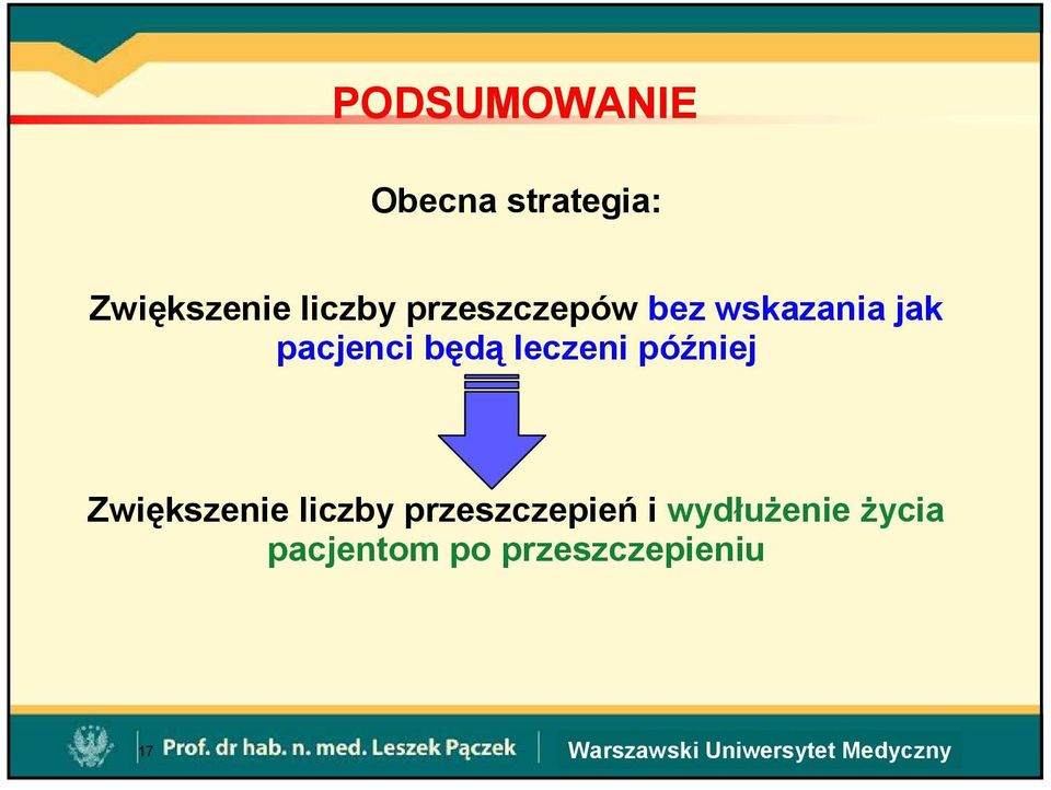 będą leczeni później Zwiększenie liczby