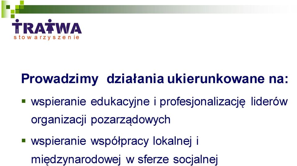 profesjonalizację liderów organizacji pozarządowych