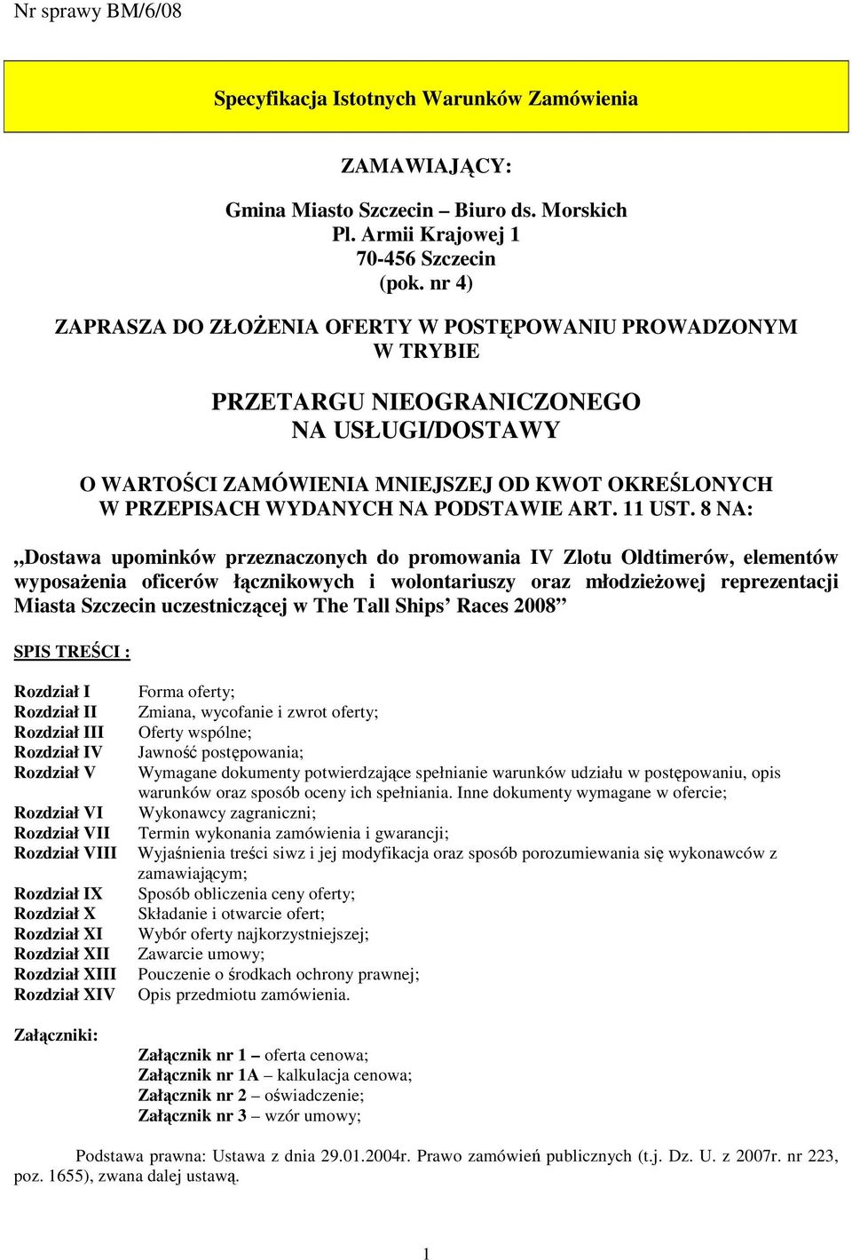 PODSTAWIE ART. 11 UST.