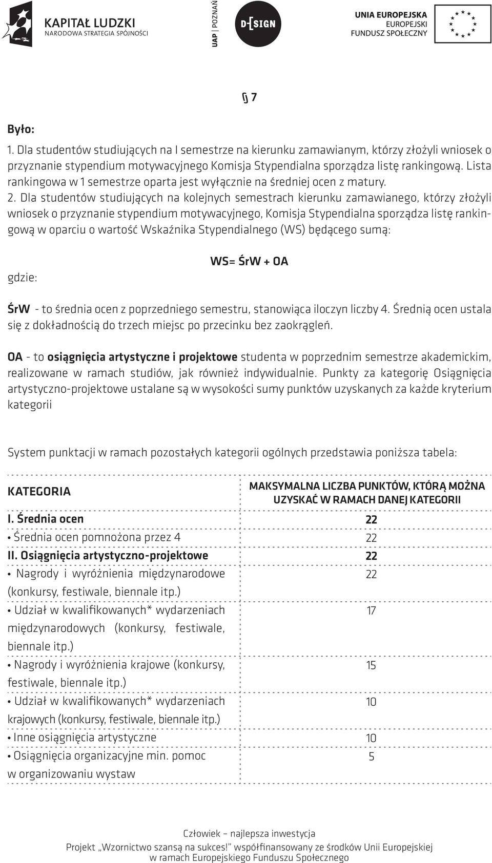 Dla studentów studiujących na kolejnych semestrach kierunku zamawianego, którzy złożyli wniosek o przyznanie stypendium motywacyjnego, Komisja Stypendialna sporządza listę rankingową w oparciu o