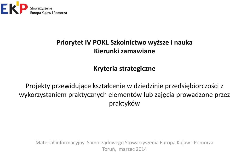 przedsiębiorczości z wykorzystaniem