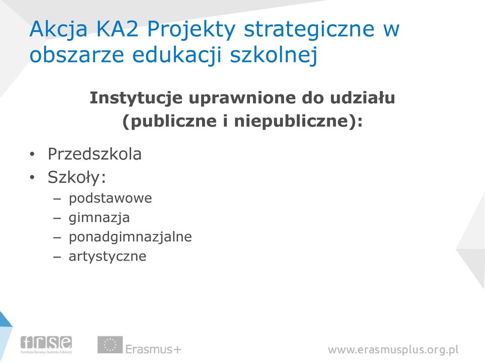 Przedszkola Szkoły: podstawowe