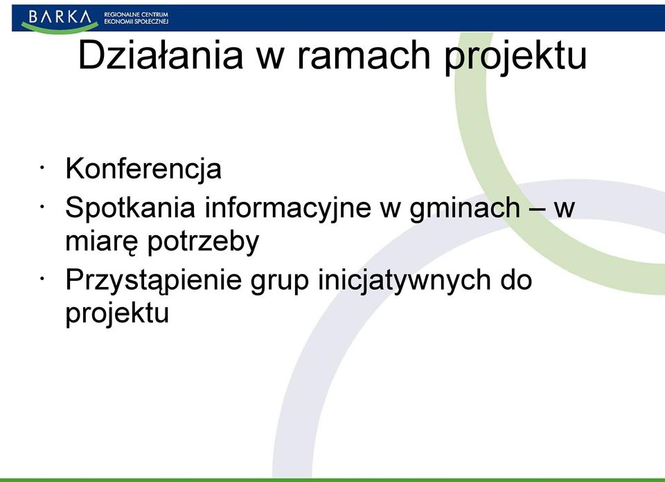 informacyjne w gminach w miarę