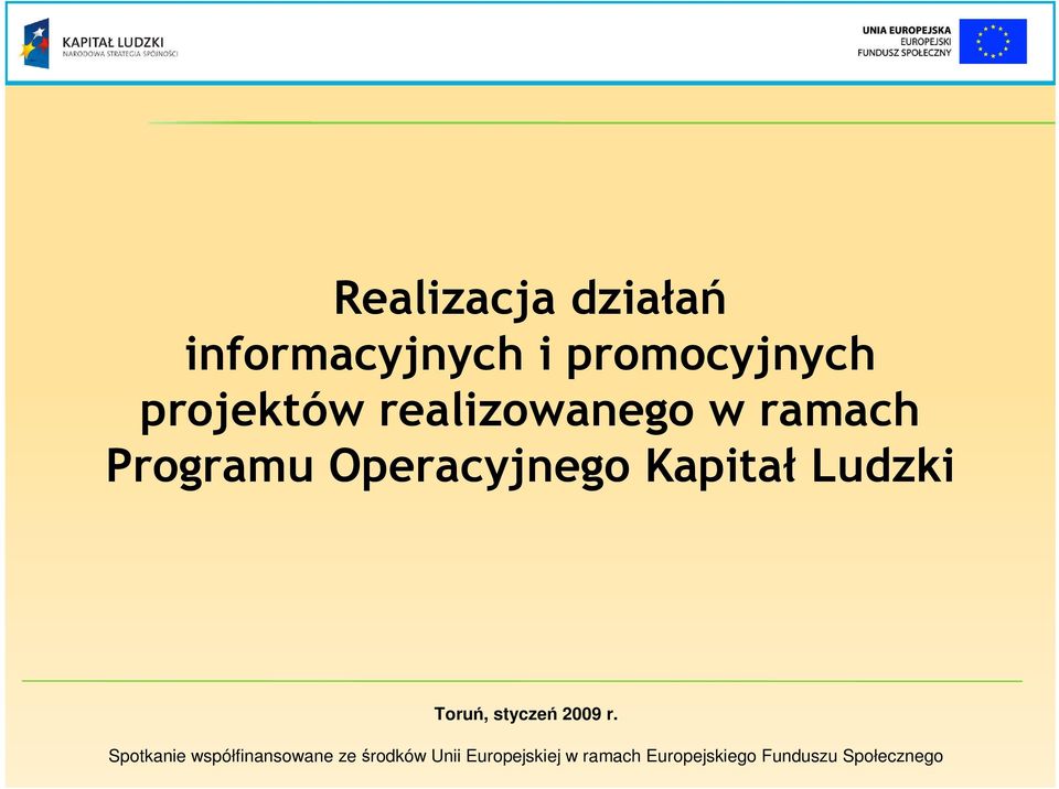 Toruń, styczeń 2009 r.