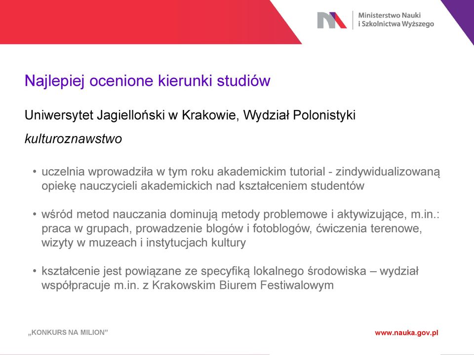problemowe i aktywizujące, m.in.