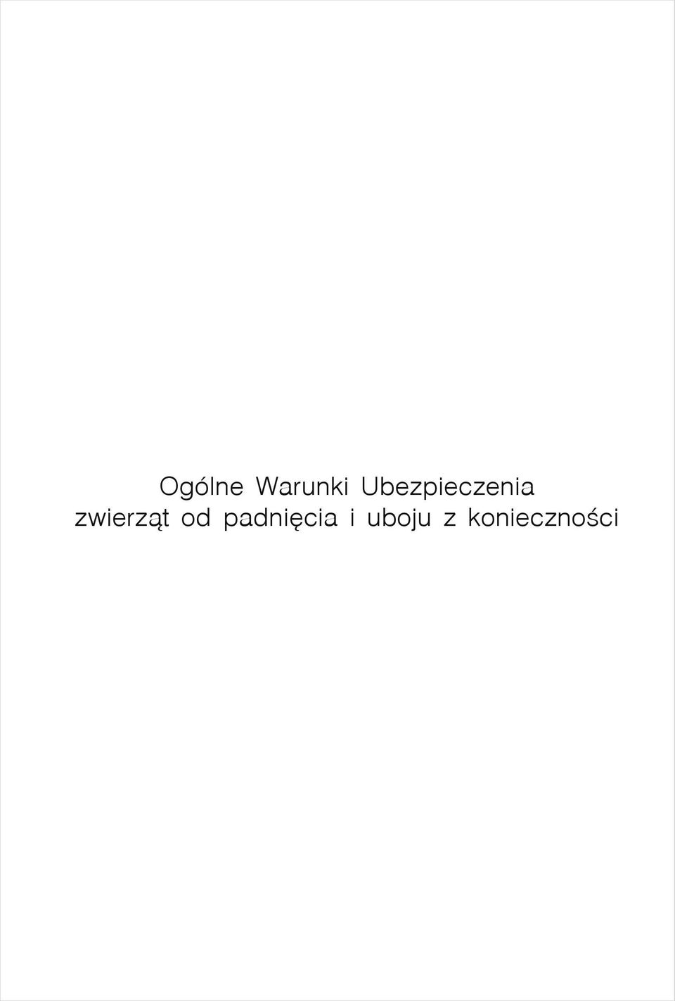 zwierząt od