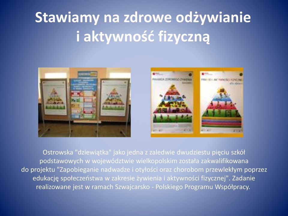 "Zapobieganie nadwadze i otyłości oraz chorobom przewlekłym poprzez edukację społeczeństwa w zakresie