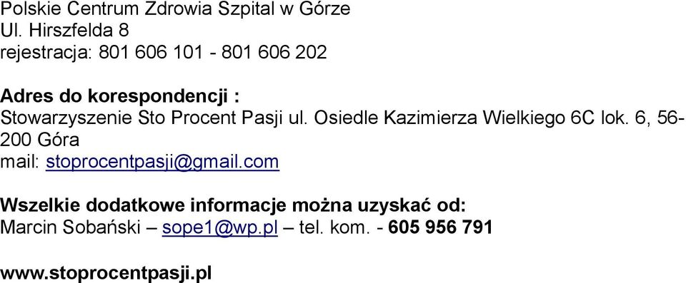 Sto Procent Pasji ul. Osiedle Kazimierza Wielkiego 6C lok.