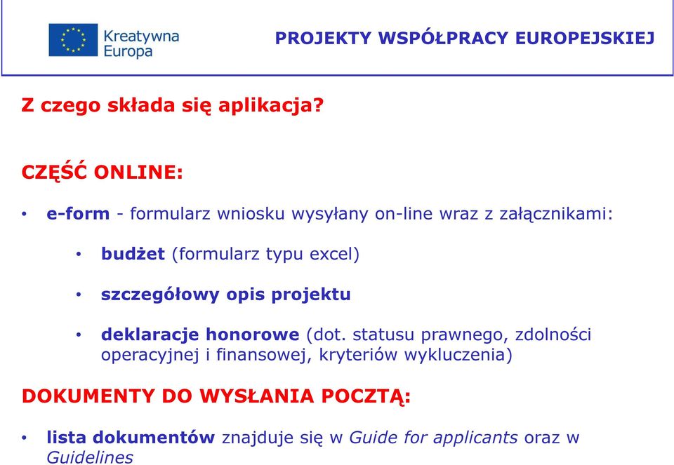 typu excel) szczegółowy opis projektu deklaracje honorowe (dot.