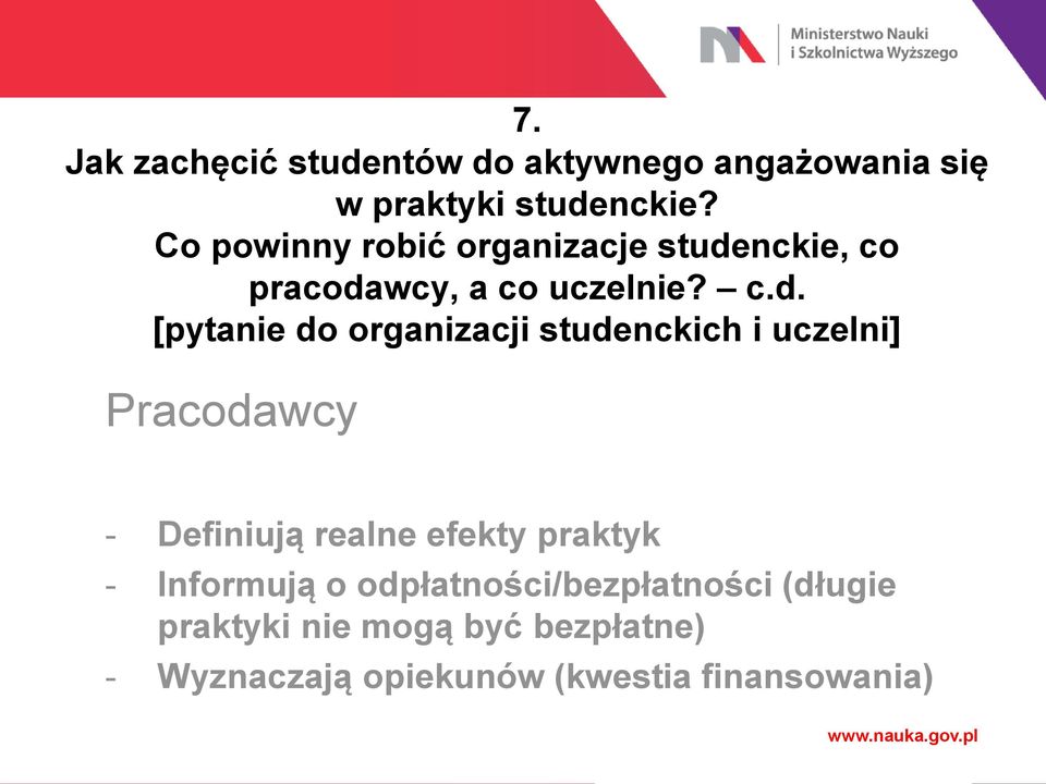 nckie, co pracoda