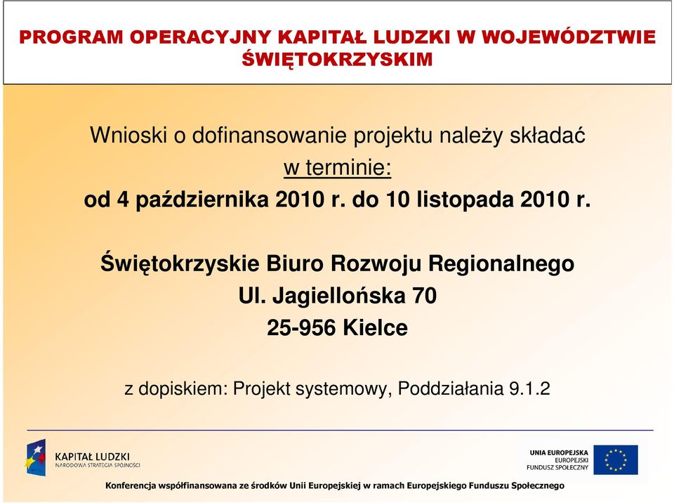 Świętokrzyskie Biuro Rozwoju Regionalnego Ul.