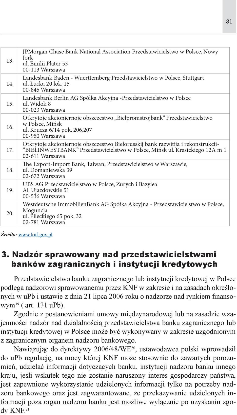 15 00-845 Warszawa Landesbank Berlin AG Spółka Akcyjna -Przedstawicielstwo w Polsce ul.