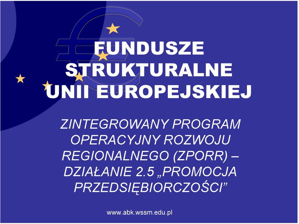 OPERACYJNY ROZWOJU REGIONALNEGO