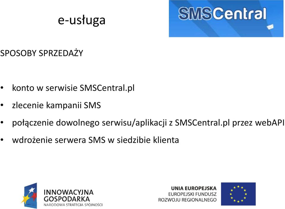 pl zlecenie kampanii SMS połączenie dowolnego