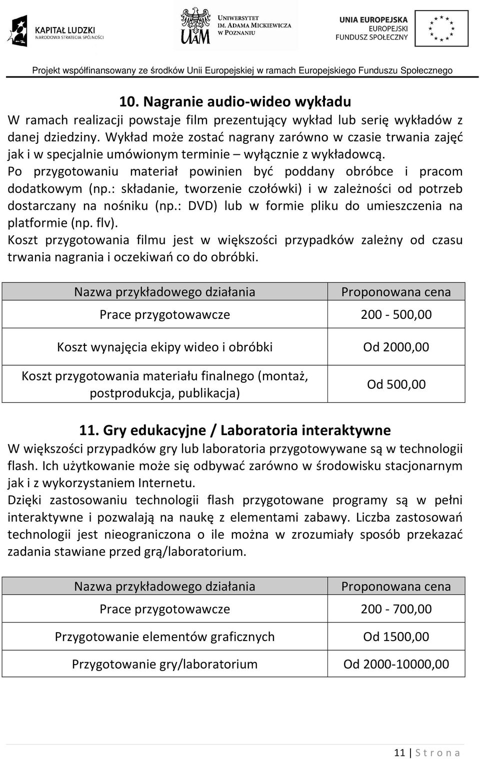 : składanie, tworzenie czołówki) i w zależności od potrzeb dostarczany na nośniku (np.: DVD) lub w formie pliku do umieszczenia na platformie (np. flv).