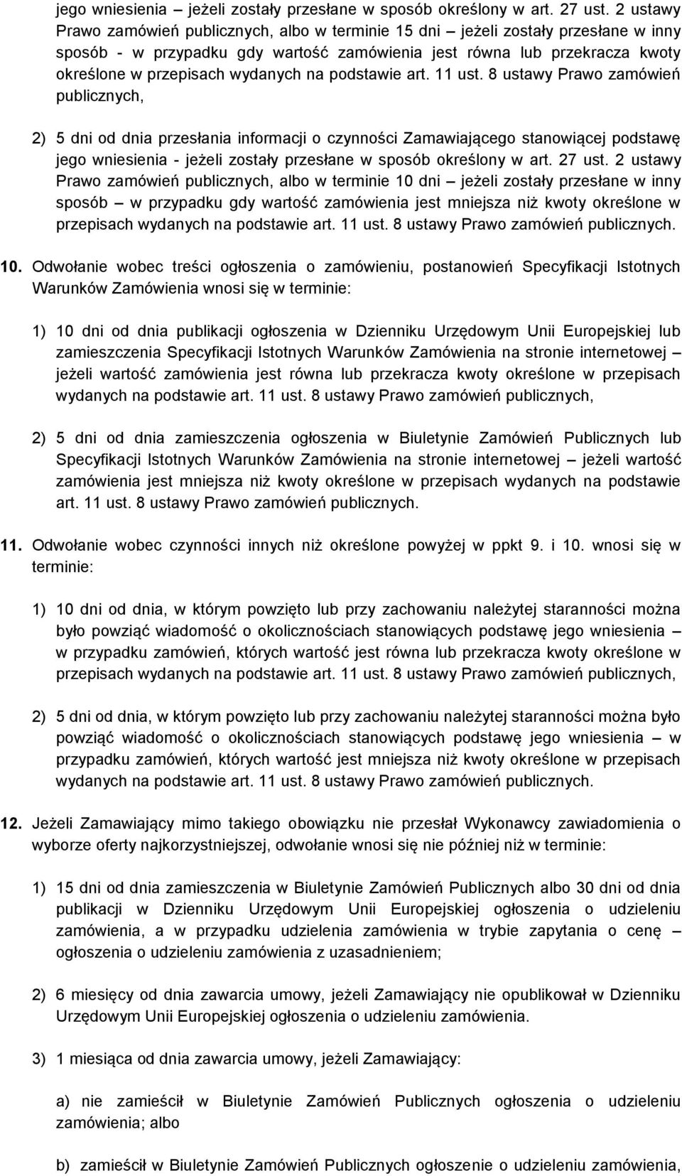 na podstawie art. 11 ust.