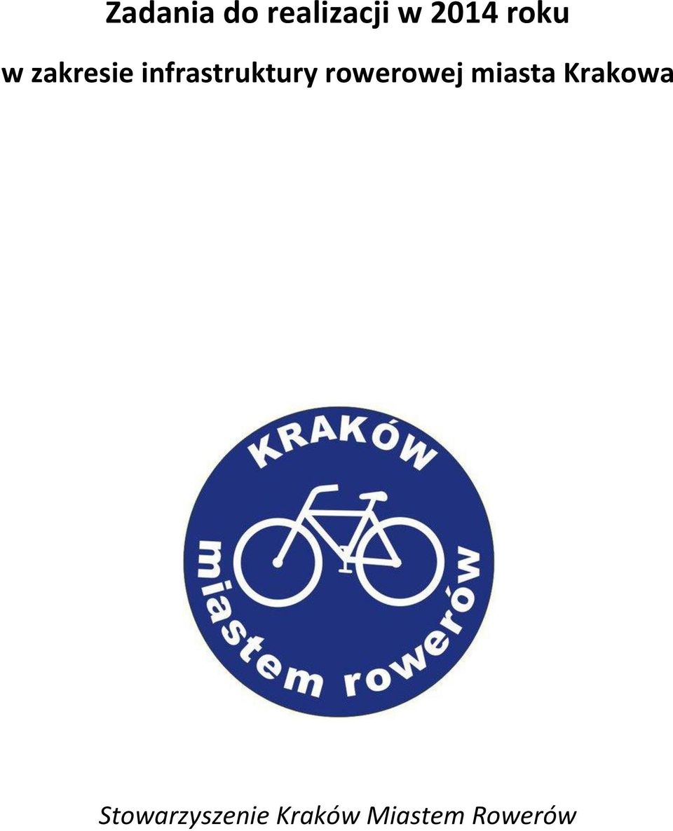 rowerowej miasta Krakowa