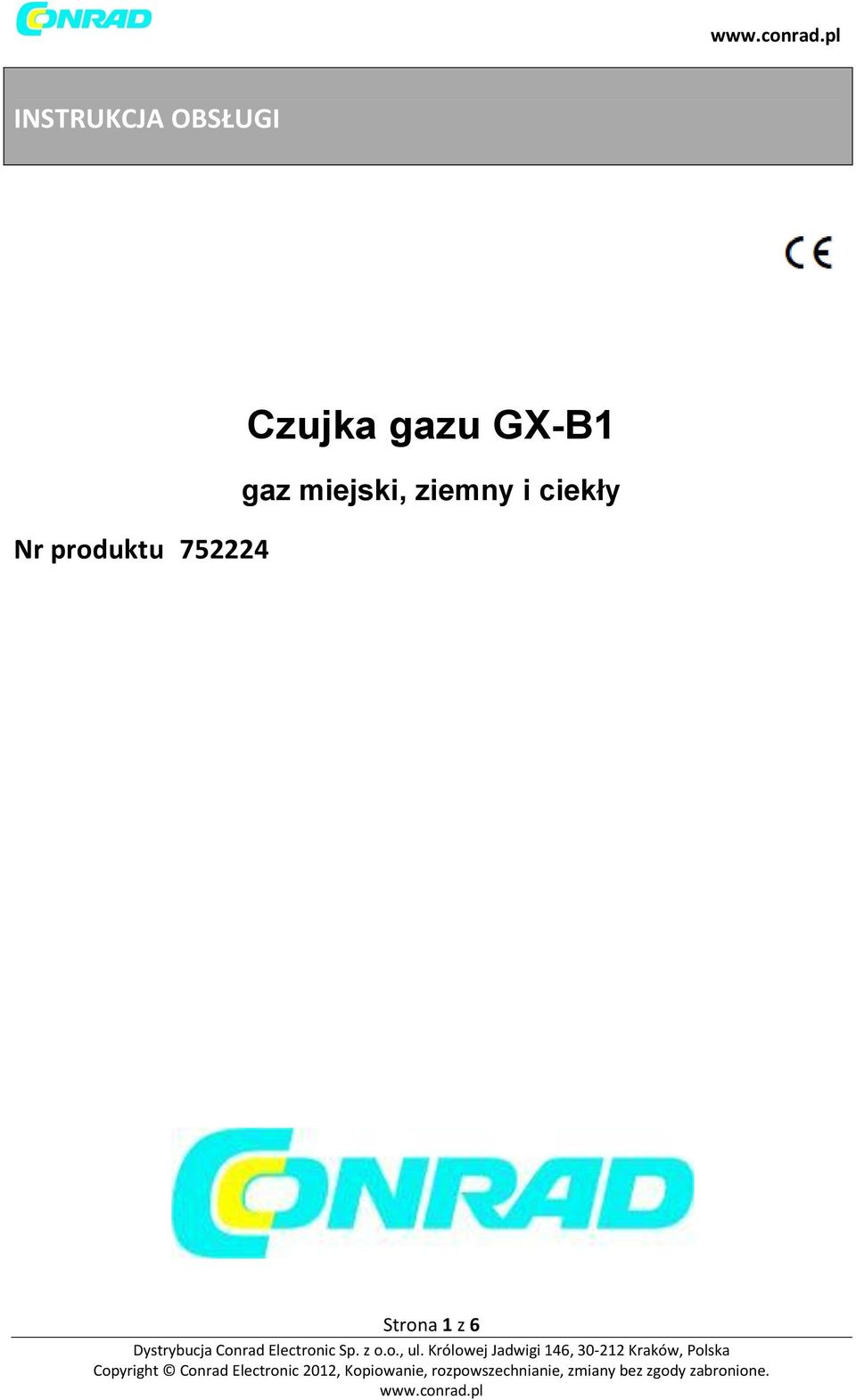 gazu GX-B1 gaz miejski,