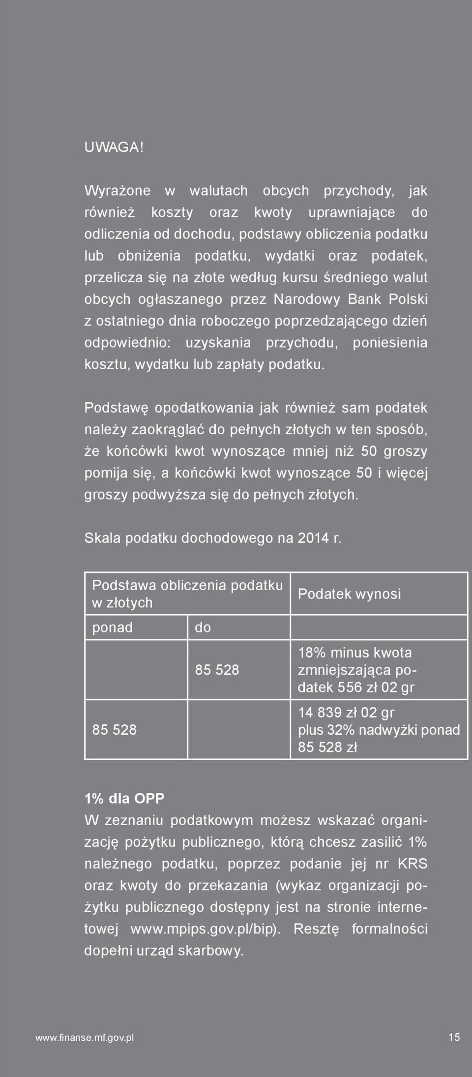 złote według kursu średniego walut obcych ogłaszanego przez Narodowy Bank Polski z ostatniego dnia roboczego poprzedzającego dzień odpowiednio: uzyskania przychodu, poniesienia kosztu, wydatku lub