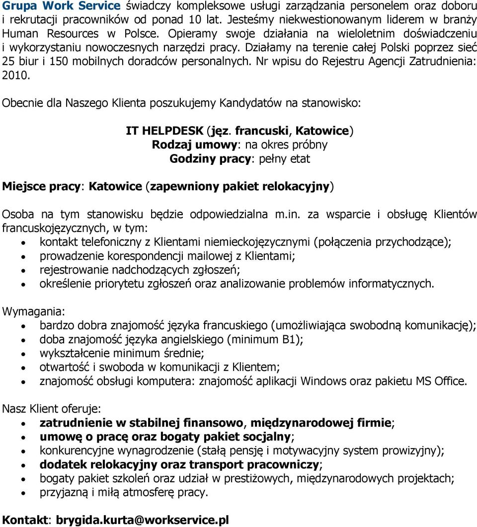 francuskojęzycznych, w tym: bardzo