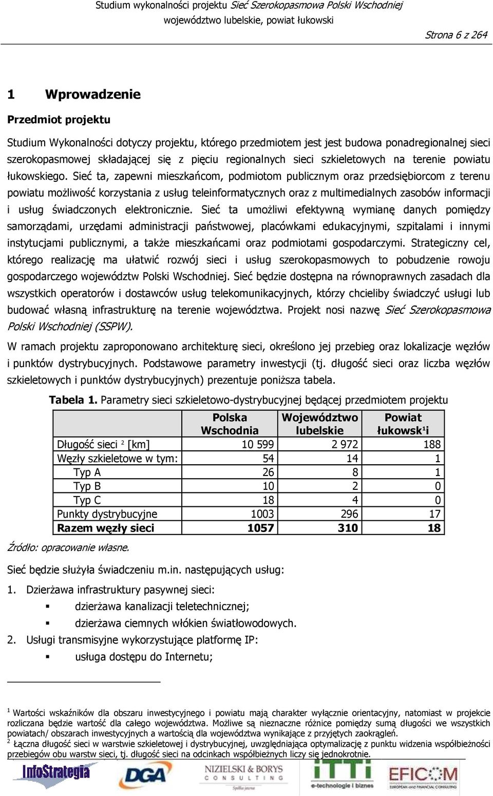 Sieć ta, zapewni mieszkańcom, podmiotom publicznym oraz przedsiębiorcom z terenu powiatu moŝliwość korzystania z usług teleinformatycznych oraz z multimedialnych zasobów informacji i usług