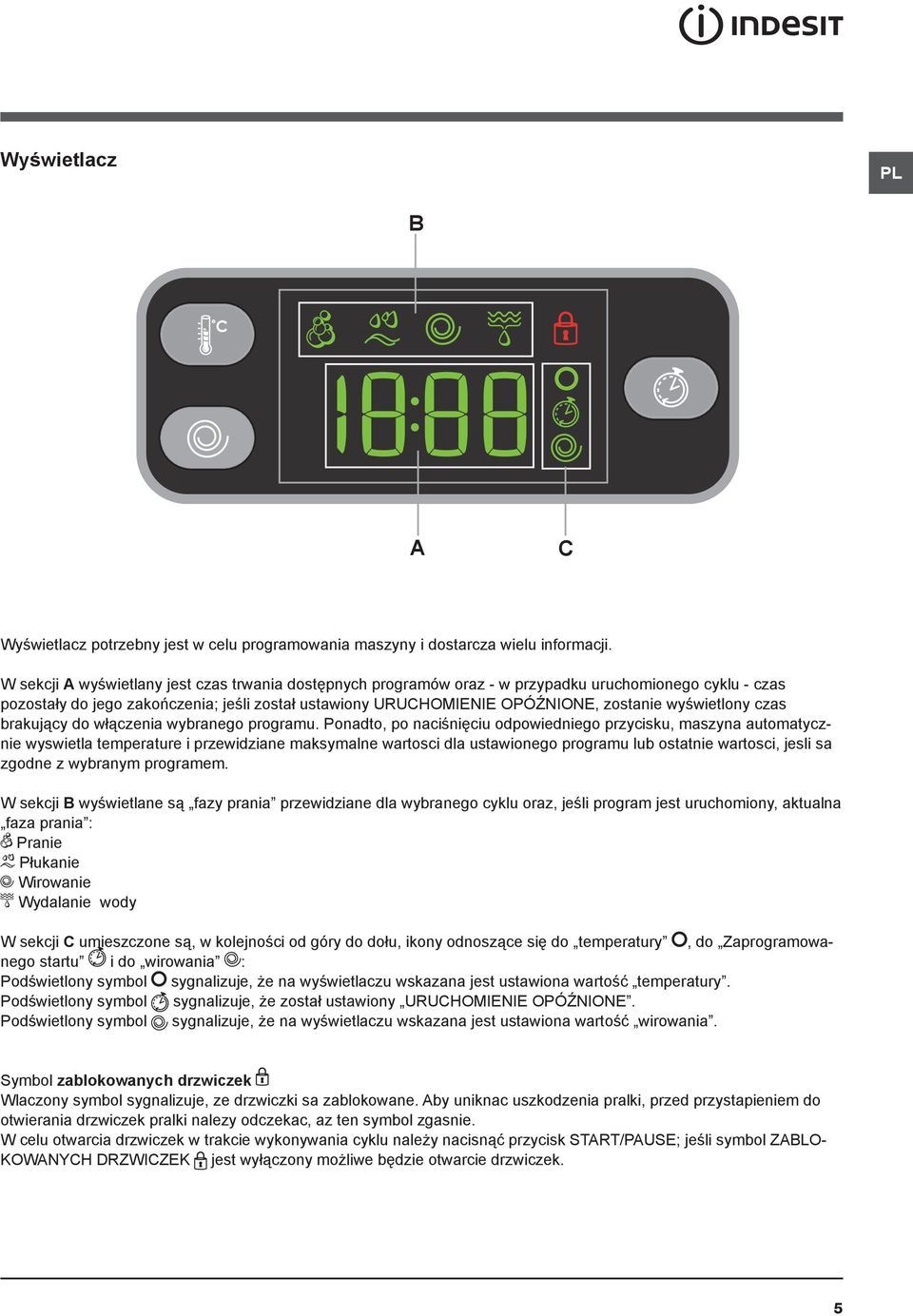 wyświetlony czas brakujący do włączenia wybranego programu.