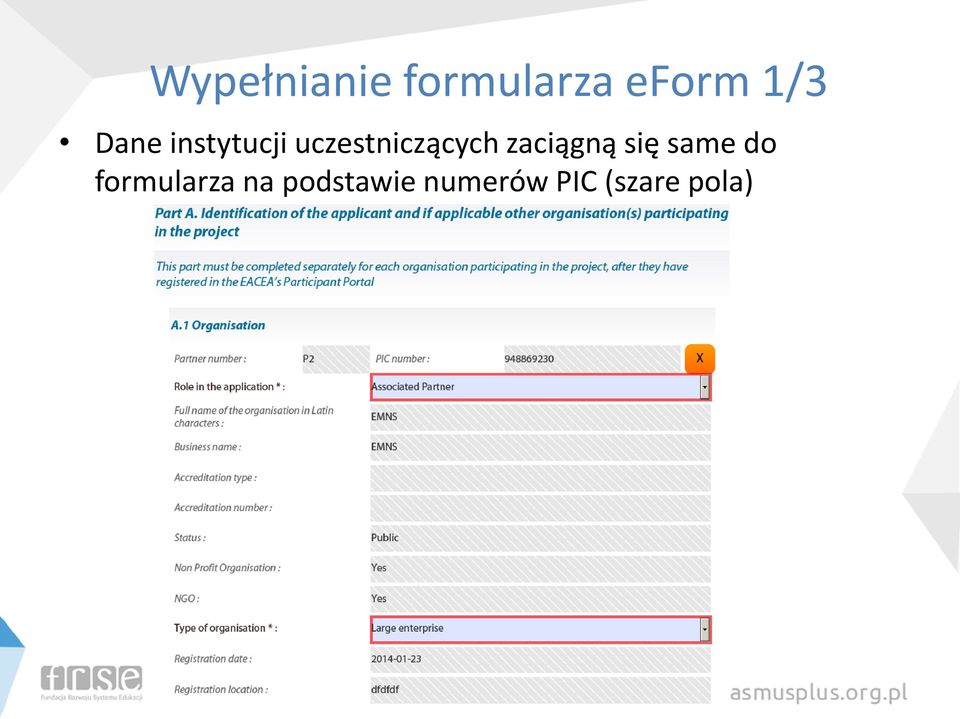 zaciągną się same do formularza