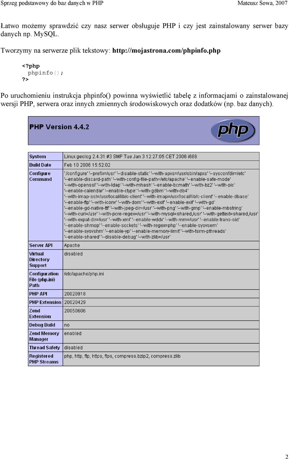 php phpinfo();?