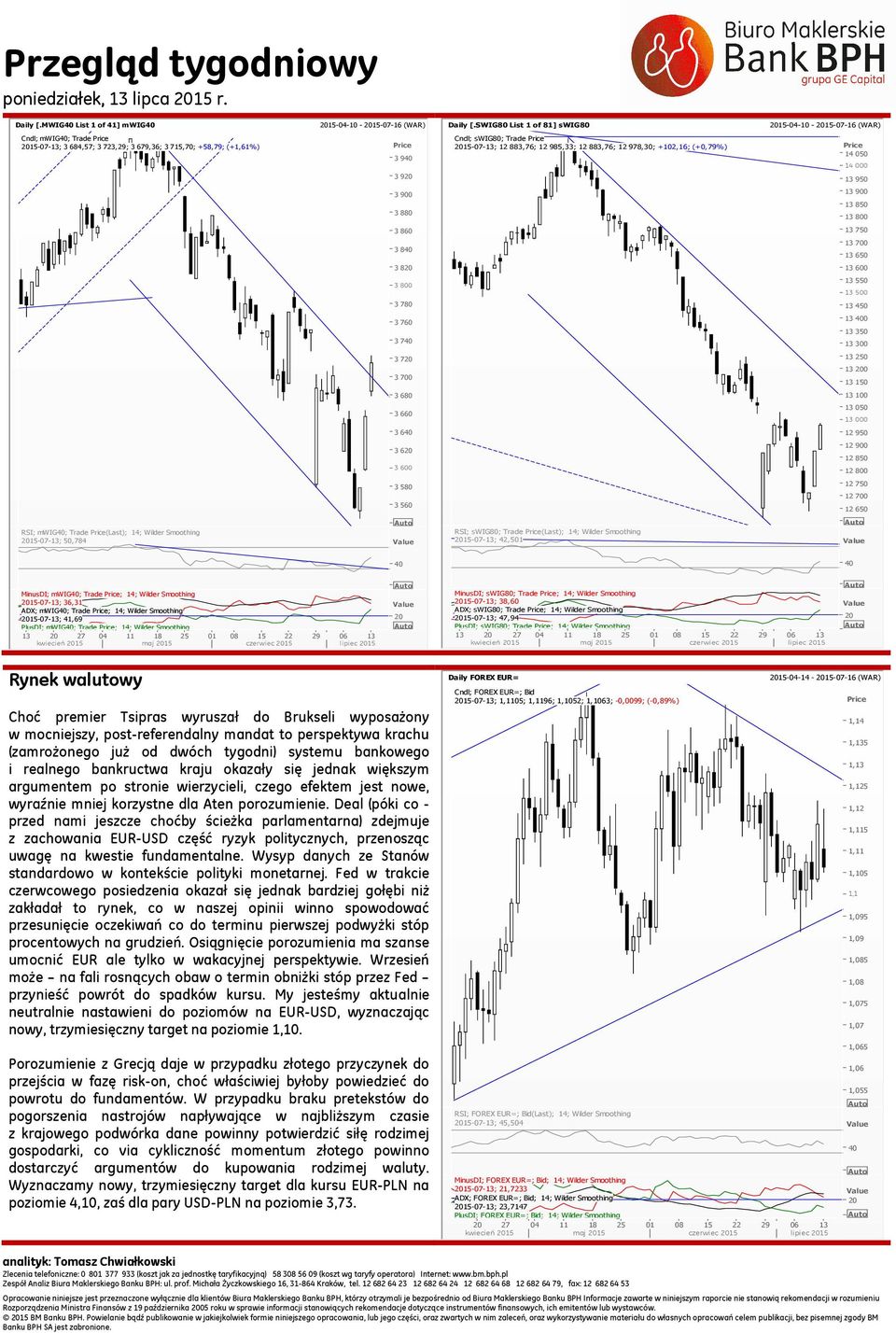 3 7 3 7 3 700 3 680 3 660 3 6 3 6 3 600 3 580 3 560 RSI; mwig; Trade Price(Last); 14; Wilder Smoothing 15-07-13; 50,784 Cndl; swig80; Trade Price 15-07-13; 12 883,76; 12985,33; 12 883,76; 12978,30;