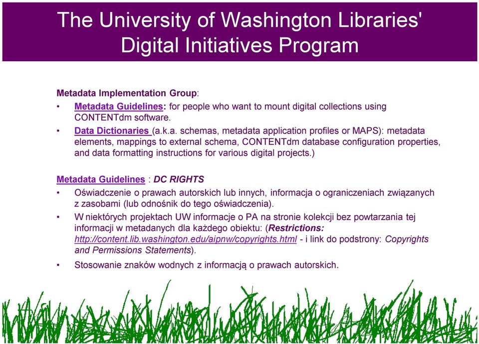 instructions for various digital projects.