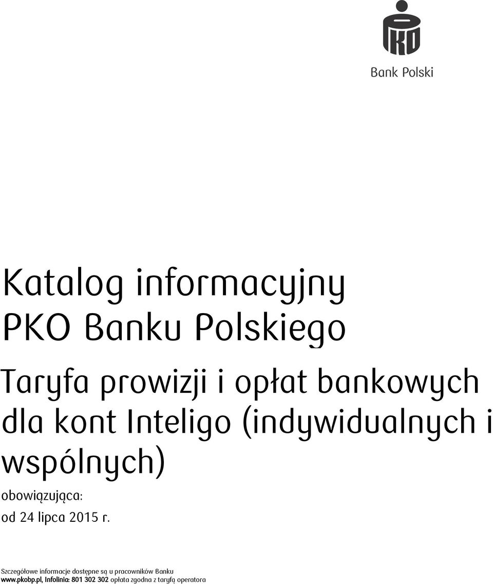 opłat bankowych dla kont