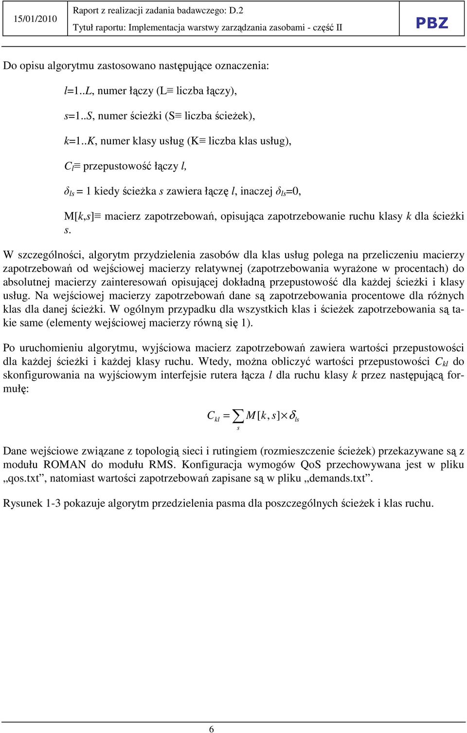 k dla ścieŝki s.