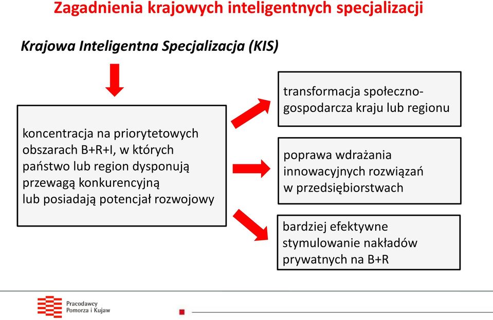 których państwo lub region dysponują przewagą konkurencyjną lub posiadają potencjał rozwojowy poprawa