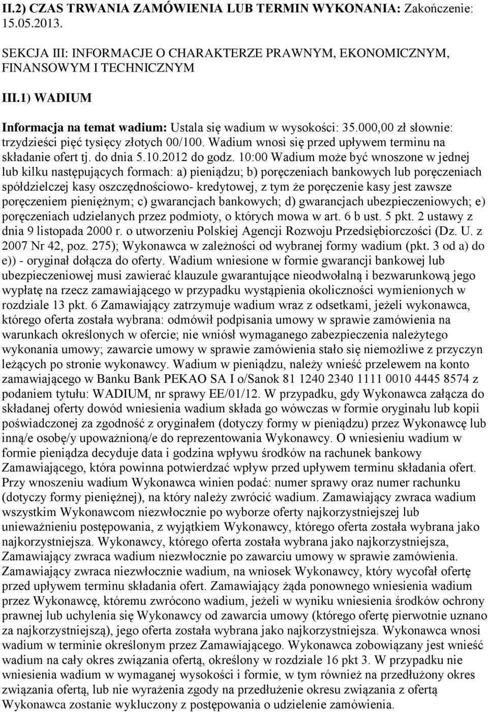 do dnia 5.10.2012 do godz.