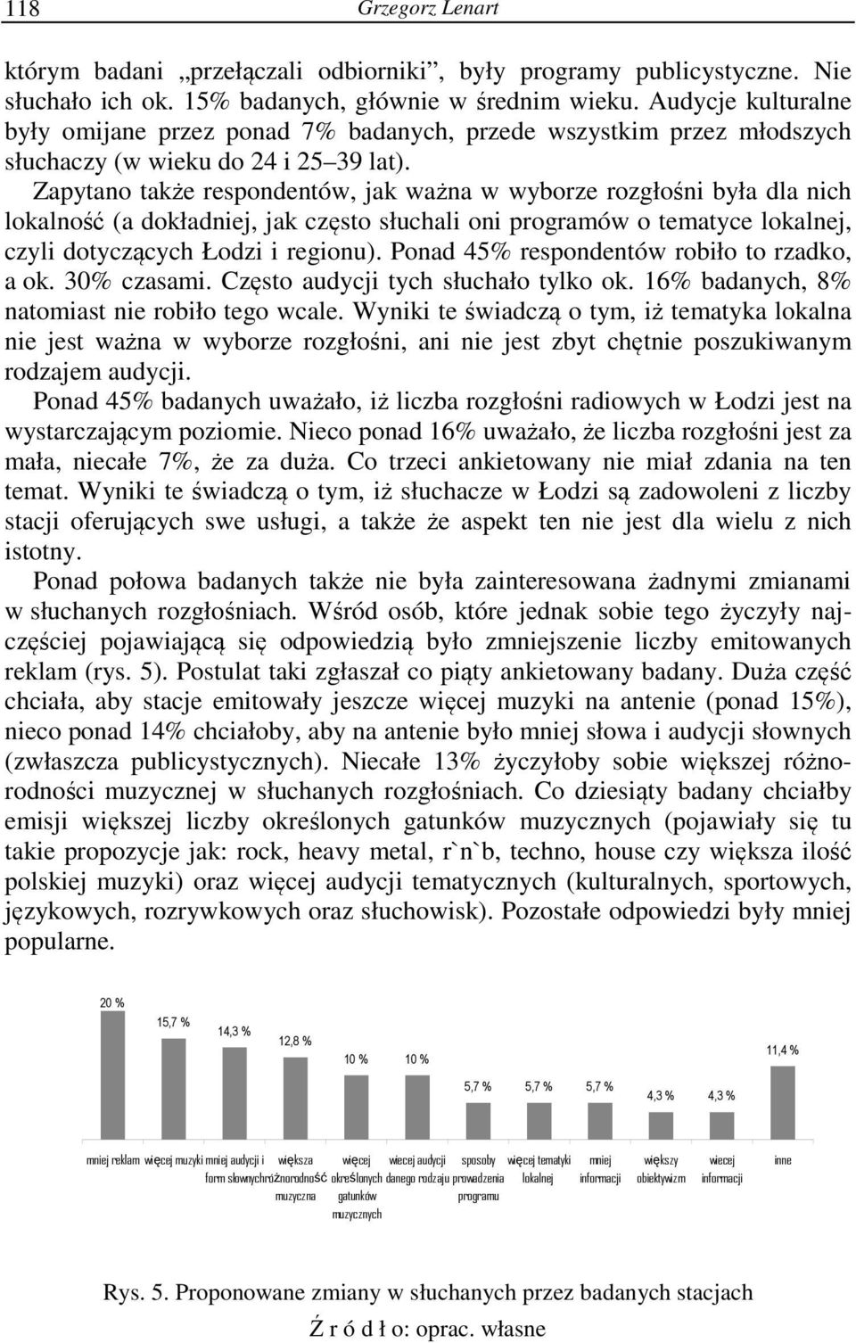 Zapytano także respondentów, jak ważna w wyborze rozgłośni była dla nich lokalność (a dokładniej, jak często słuchali oni programów o tematyce lokalnej, czyli dotyczących Łodzi i regionu).