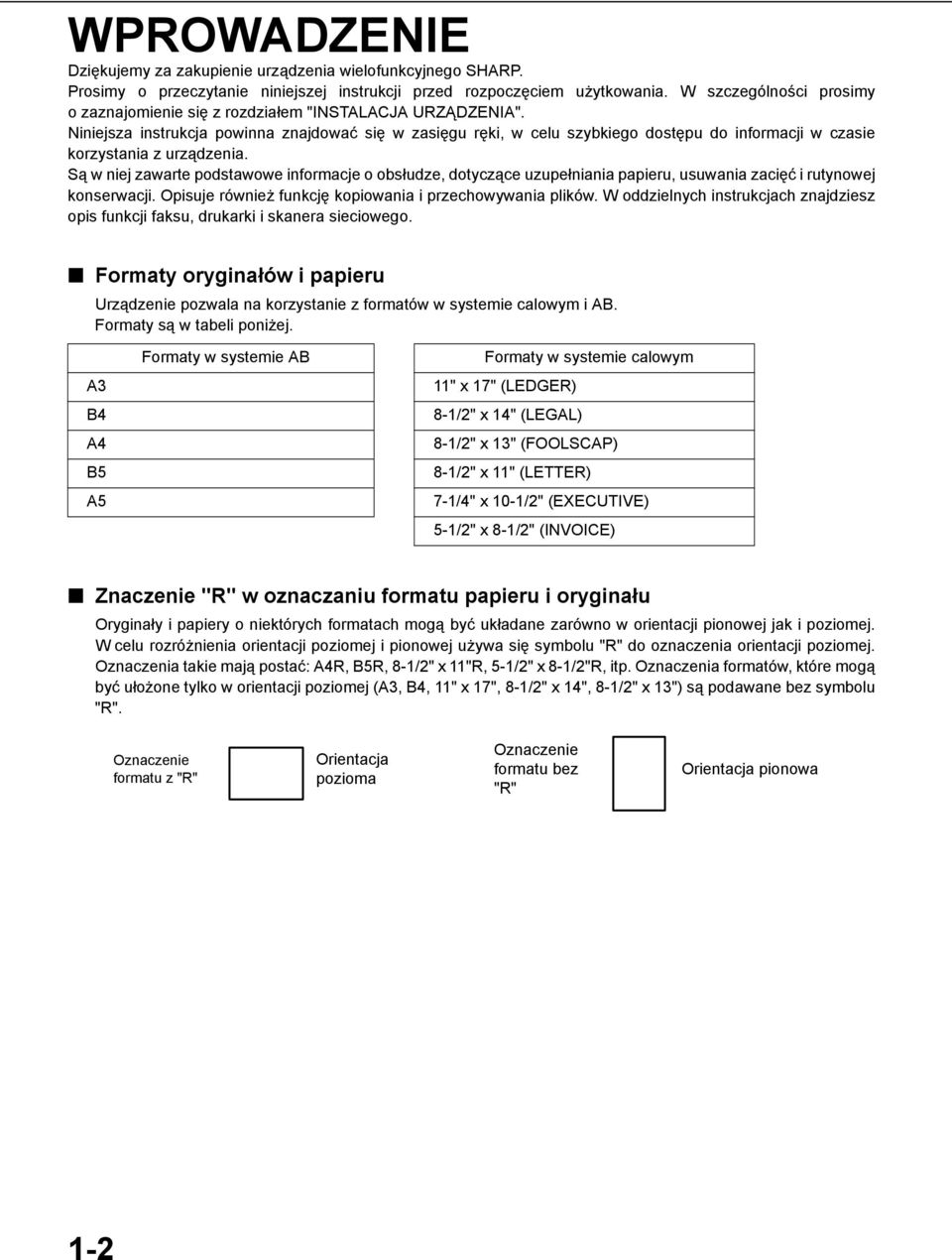 Niniejsza instrukcja powinna znajdować się w zasięgu ręki, w celu szybkiego dostępu do informacji w czasie korzystania z urządzenia.