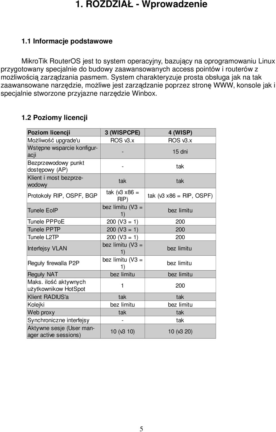 zarządzania pasmem. System charakteryzuje prosta obsługa jak na tak zaawansowane narzędzie, moŝliwe jest zarządzanie poprzez stronę WWW, konsole jak i specjalnie stworzone przyjazne narzędzie Winbox.