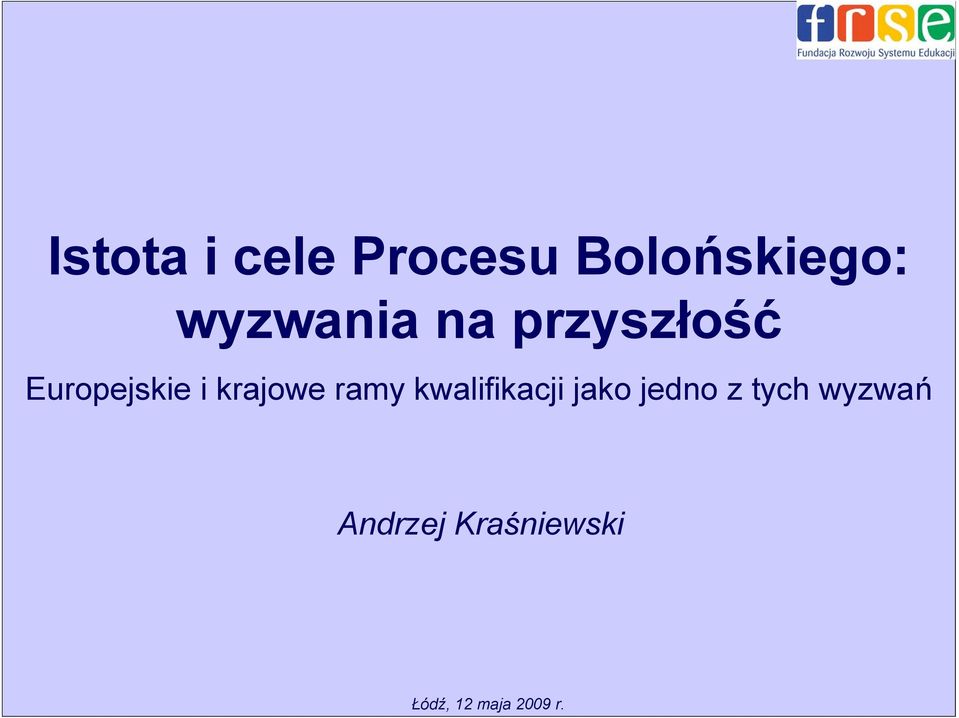 krajowe ramy kwalifikacji jako jedno z