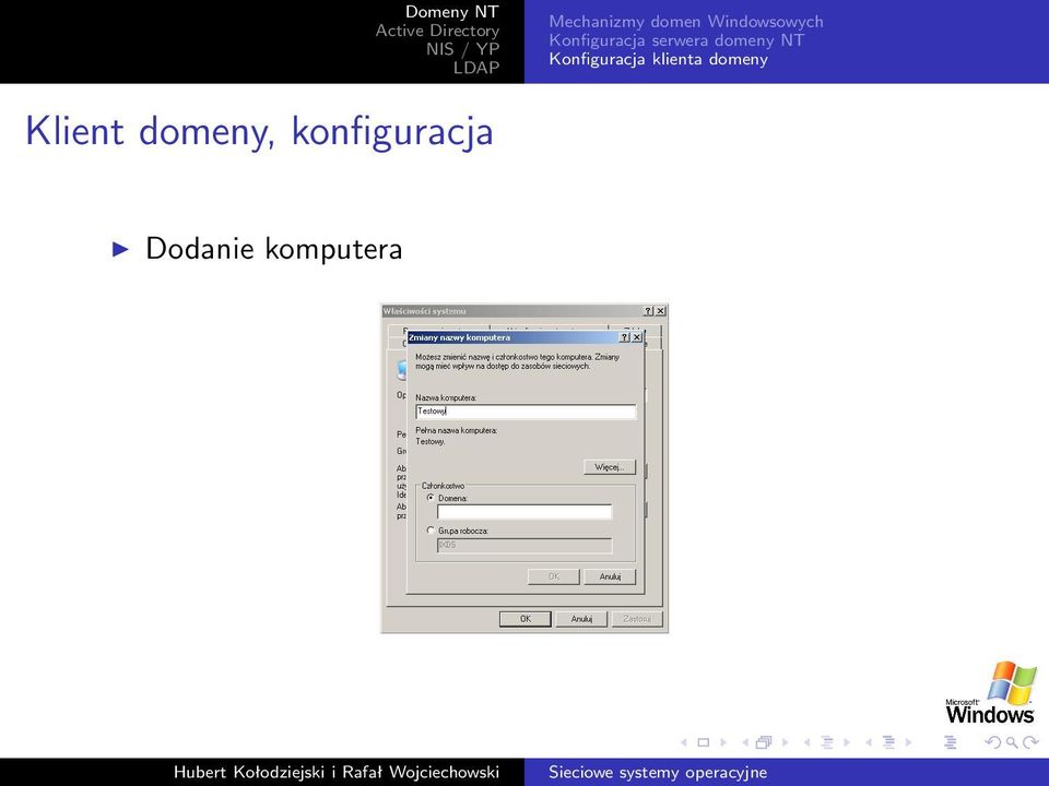 Konfiguracja klienta domeny