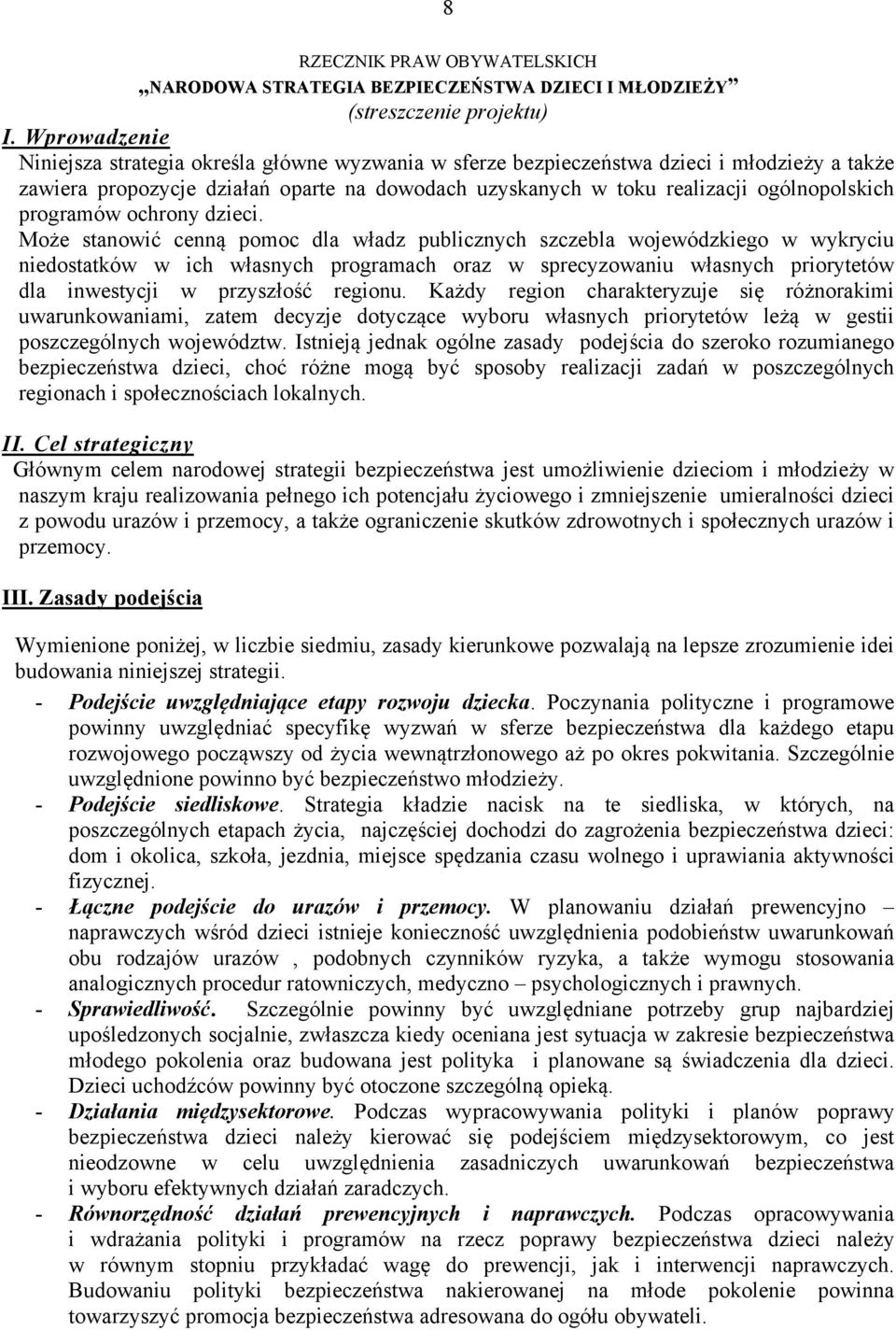 programów ochrony dzieci.